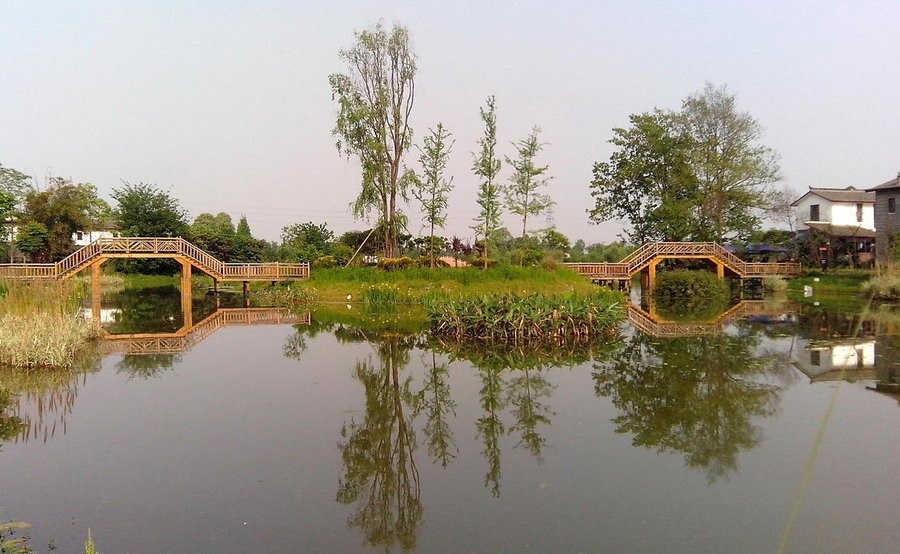 中秋成都租車(chē)自駕旅游去香草湖濕地公園